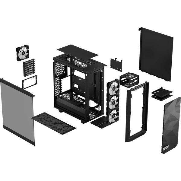 Fractal Design Meshify 2 Compact Lite RGB - Počítačové skrine - Obrázok VX6A000601