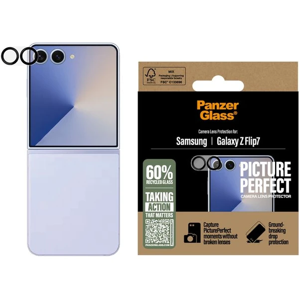 PanzerGlass® Camera Protector sklo Samsung Galaxy Z Flip7 - Ochranné fólie a sklo - Obrázok W4SE000K01