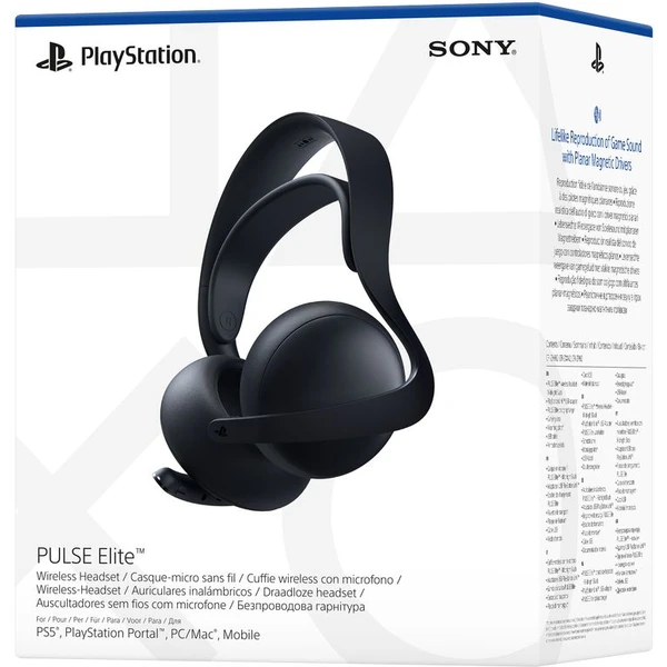 PlayStation 5 PULSE Elite bezdrôtové slúchadlá s mikrofónom Midnight black - Slúchadlá - Obrázok W53D000L01