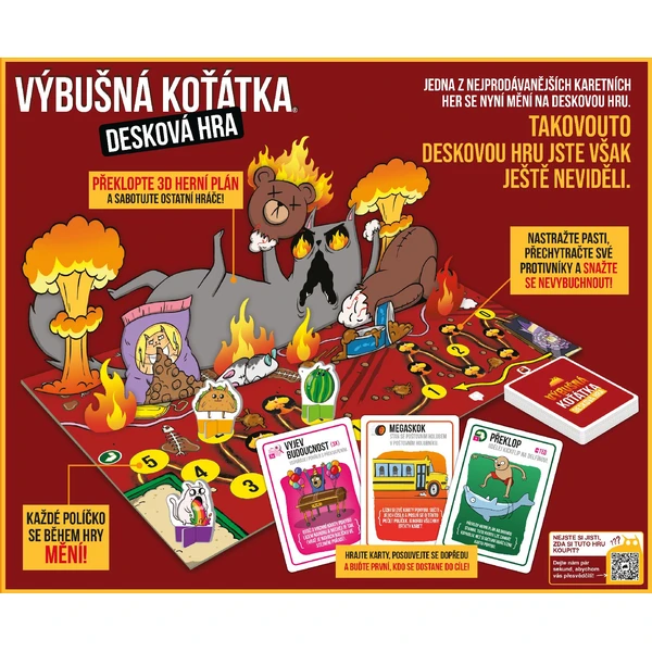 Výbušné mačiatka: Dosková hra - Stolové hry - Obrázok WAHE000K01