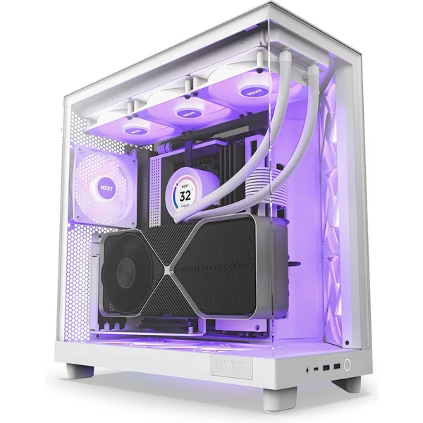 NZXT H6 Flow RGB biela - Počítačové skrine - Hlavný obrázok