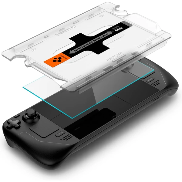 Spigen Glass tR EZ Fit tvrdené sklo pre Steam Deck - Ochranné fólie a sklo - Obrázok X8K4G00101