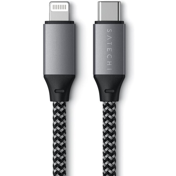 E-shop Satechi USB-C to Lightning kábel 25cm vesmírne šedý