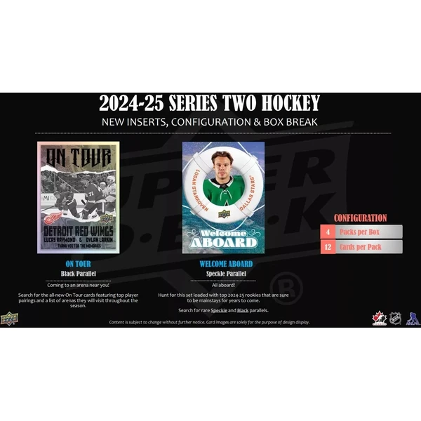 Hokejové karty Upper Deck 2024/25 Series 2 Hockey TIN Box - Hokejové karty - Obrázok XESF000N01