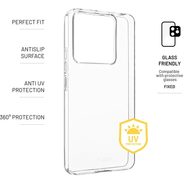 FIXED Slim AntiUV TPU kryt Xiaomi Redmi Note 13 Pro 5G/Poco X6 5G číry - Puzdra - Obrázok XUA5000O01