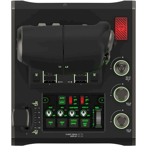 Turtle Beach VelocityOne Flightdeck Joystick + plynová páka pre PC - Joysticky - Obrázok Y20F000N01