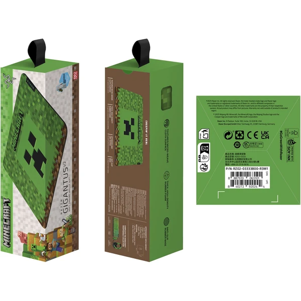 Razer Gigantus V2 Medium Minecraft Ed. podložka pod myš čierna - Podložky - Obrázok Y4QD000J01