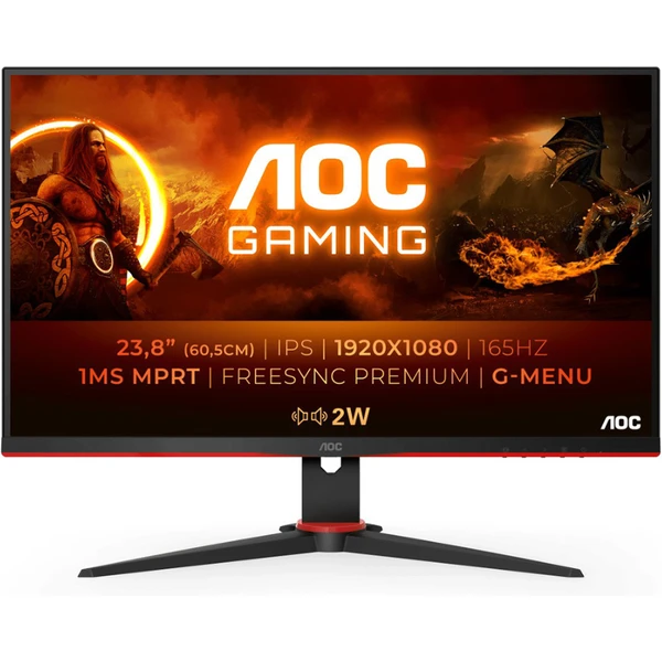 AOC 24G2SPAE/BK monitor 23,8" - Monitory - Obrázok Y9J5G00101
