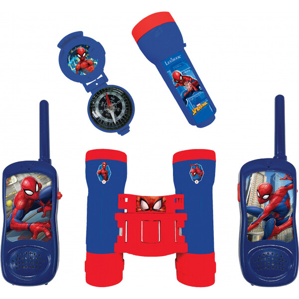 E-shop Lexibook set 3v1 Spiderman (vysielačky, ďalekohľad, baterka)