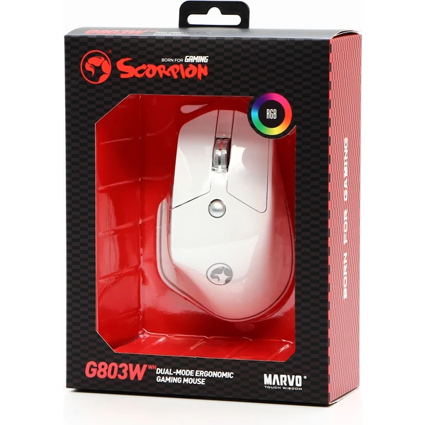 Marvo bezdrôtová myš G803 biela - Myši - Obrázok YC36000P01