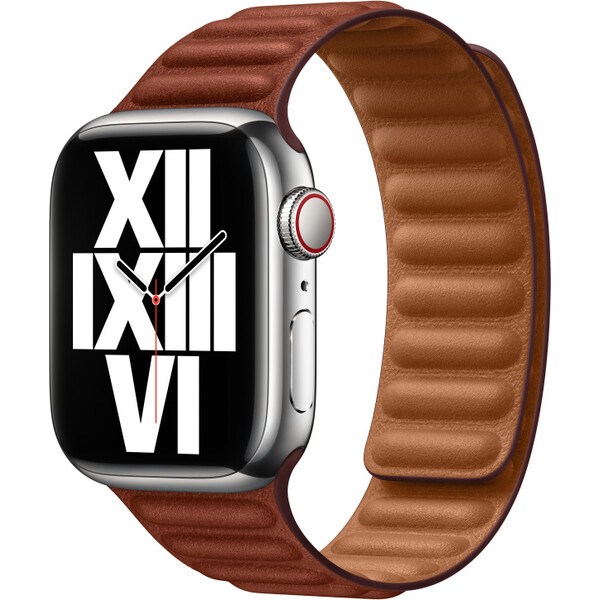 E-shop Apple Watch Apple Watch 41mm tehlovo hnedý kožený ťah - S/M