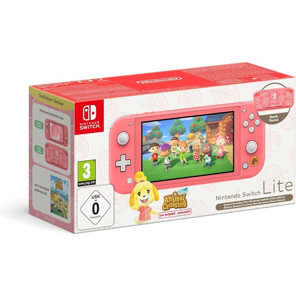 E-shop Nintendo Switch Lite Korálková + Animal Crossing: NH bundle