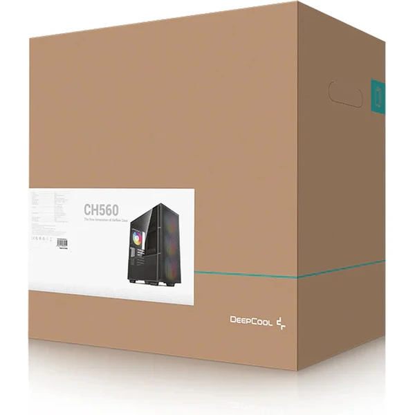 DEEPCOOL CH560 čierna - Počítačové skrine - Obrázok YZI0000N01