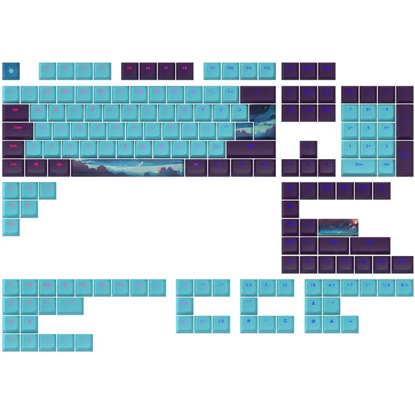 Dark Project - Night Sky Keycaps - Klávesnice - Obrázok Z4DD000P01