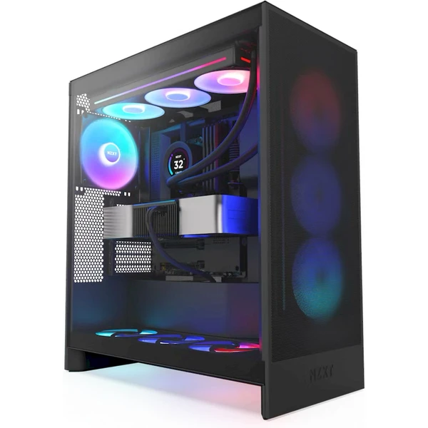 NZXT H7 Flow RGB čierna - Počítačové skrine - Hlavný obrázok