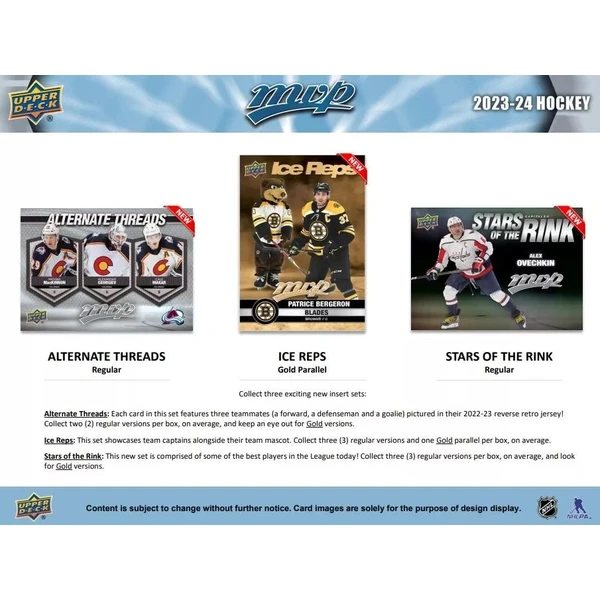 Hokejové karty Upper Deck - 23-24 UD MVP Hockey Hobby Balíček - Hokejové karty - Obrázok Z6CR100501