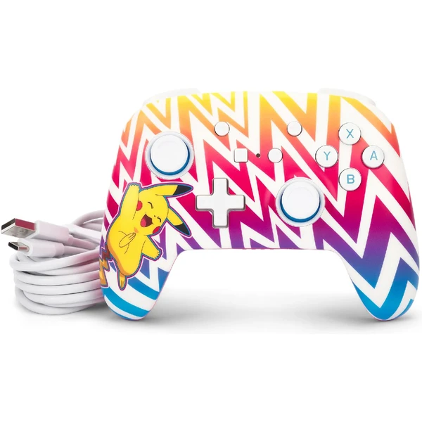 PowerA Enhanced bezdrôtový herný ovládač pre Nintendo Switch (OLED, Switch, Lite) Pikachu Vibrant - Herné ovládače - Obrázok Z8J5000P01