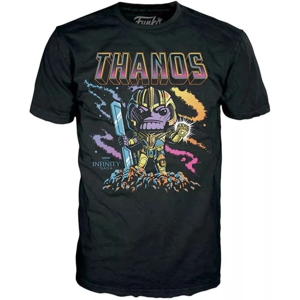 Funko POP & TEE: Marvel-Thanos(BKLT)-S - Darčekové sady - Obrázok ZDV3000601