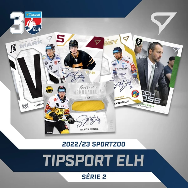Retail balíček Tipsport ELH 2022/23 – 2. séria - Hokejové karty - Obrázok ZU62G00101