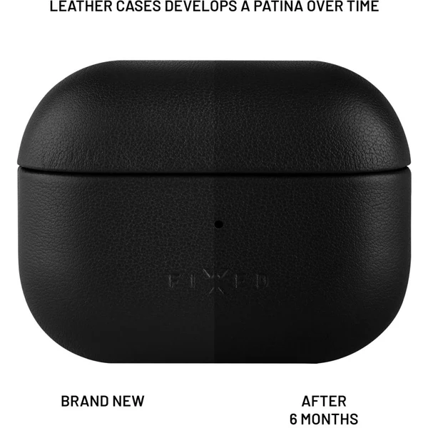 FIXED PodsLeather kožené puzdro s MagSafe pre Apple AirPods Pro 2 čierne - Puzdra - Obrázok a055451f27f549d0ba5d6955c56701e7