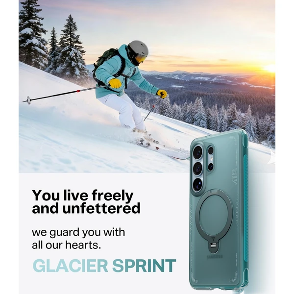 Torras Ostand Q3 Air MagSafe kryt Samsung Galaxy S26 Ultra glacier sprint - Puzdra - Obrázok a5b7709e2925490eae3aa2faaed7159b