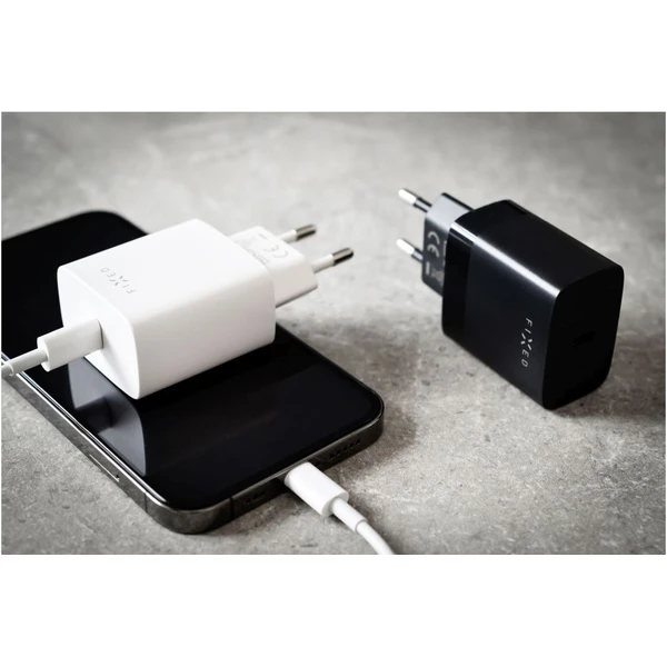FIXED nabíjačka s USB-C výstupom a podporou PD 20W biela - Nabíjačky - Obrázok b44c6ad26fab4284a83230f2fdb3910a