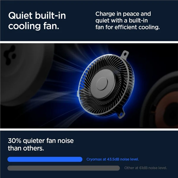 Spigen OneTap Pro 3 Cryomax Air Vent MagSafe držiak do auta s chladením, čierny - Držiaky - Obrázok b937ffe88c564be1b96293478aba059e