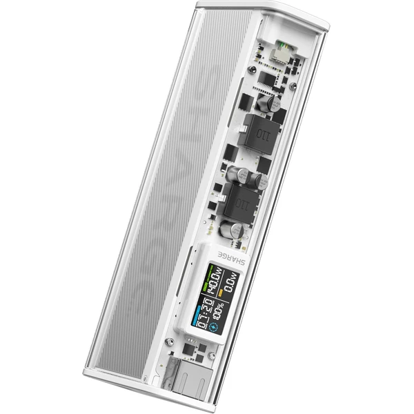 SHARGE Shargeek 140W powerbanka, 20000 mAh, LCD, strieborná - Powerbanky - Obrázok bfa8512c80524662a2cd373d3b75ee9a
