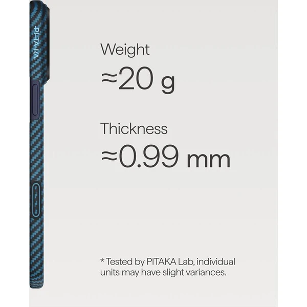 Pitaka Ultra-Slim Case MagSafe kryt iPhone 17 Pro Max Blue/Grey - Puzdra - Obrázok c3eb085dbe0144f5b8181931106e9be1