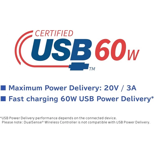 Hori nabíjací kábel USB-C pre DualSense 3m čierny - Káble - Obrázok c8923c63eeae41bb861c130f10747948