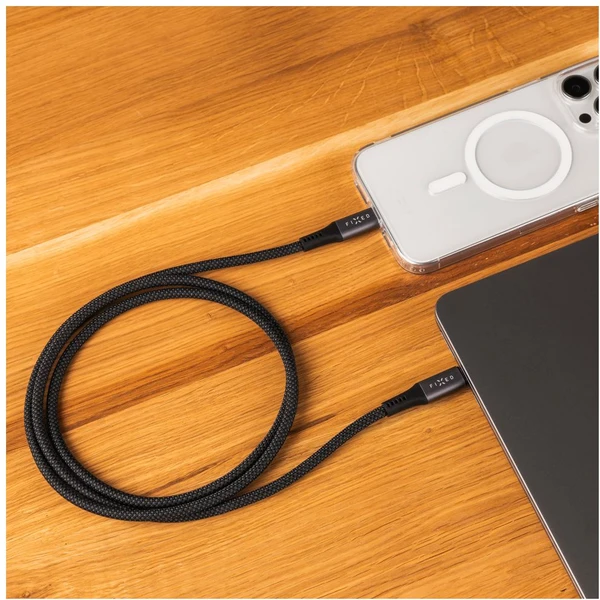 FIXED Multimediálny kábel USB-C napájací a dátový kábel 4K/60Hz, 20Gbps, 240W, 1,2m sivý - Káble a redukcie - Obrázok cb10398f1dd446f58be6f76059d0d0a2