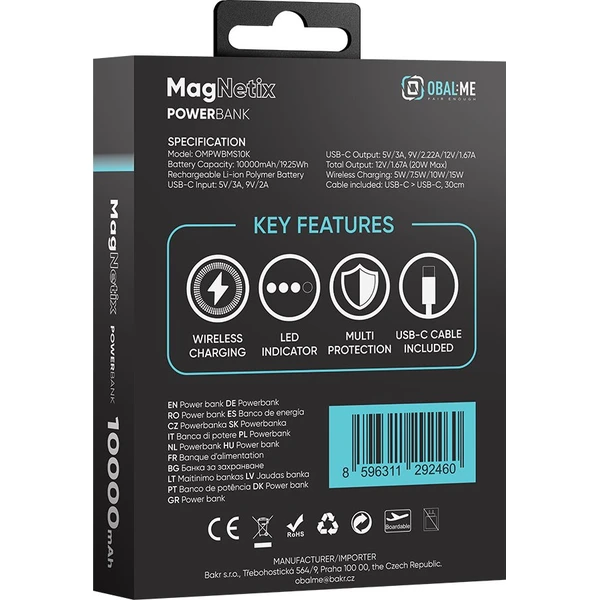 OBAL:ME MagNetix Powerbanka 10000mAh Black - Powerbanky - Obrázok cb8ebdff884f4c828204b85eae36a106