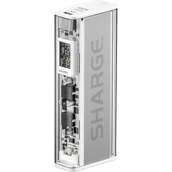 SHARGE Shargeek 140W powerbanka, 20000 mAh, LCD, strieborná - Powerbanky - Obrázok d18a27b410234acf8190d9bf7332ccce