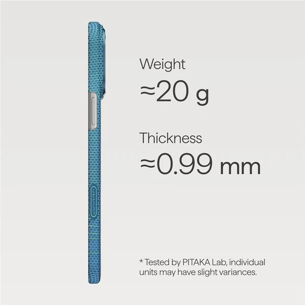 Pitaka Ultra-Slim Case MagSafe kryt iPhone 17 Pro Max Lucid Blue - Puzdra - Obrázok d447e2c13f2f4c4e86a7b2dfefb3b6d5