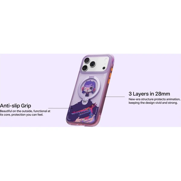 Torras Ostand Q3 Air Gawx Limited MagSafe kryt iPhone 17 Pro Neon night muse - Puzdra - Obrázok d_07d973d9955f4461ad827a9bd618ba0a