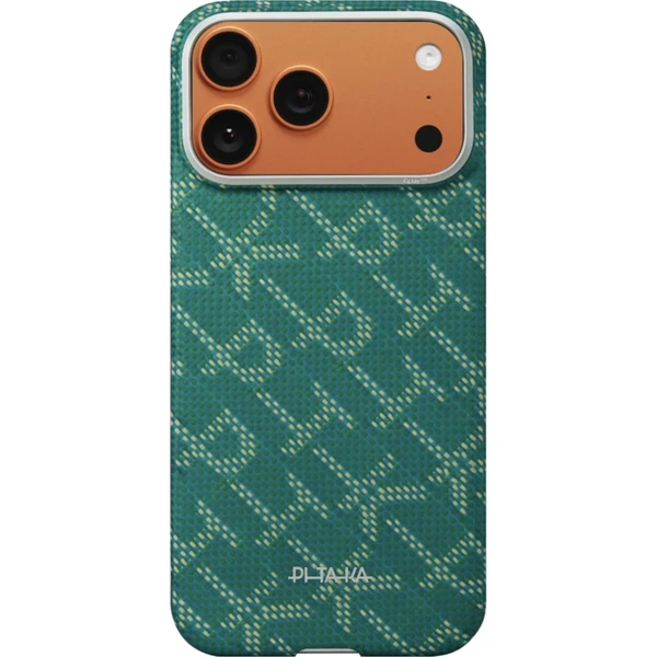 Pitaka Ultra-Slim Case MagSafe kryt iPhone 17 Pro Max Monogram Gold/Green - Puzdra - Obrázok d_0d8df533eca84221a00f677751406d9d