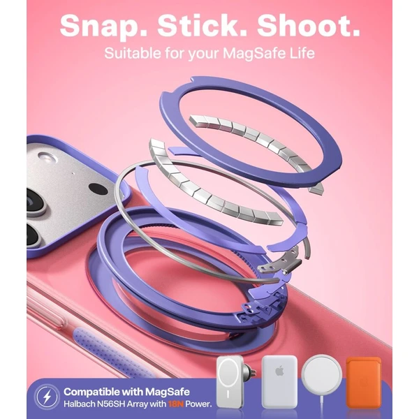 Torras Ostand O3 Hue MagSafe kryt iPhone 17 Pro Max blush pink - Puzdra - Obrázok d_1c8773f9e32b4fb7b0951c559db1dbb7