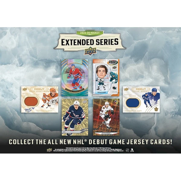 2025-26 Upper Deck Extended Series Hockey Blaster Box - Hokejové karty - Obrázok d_30dd6a70437648168d9180b10b81717b