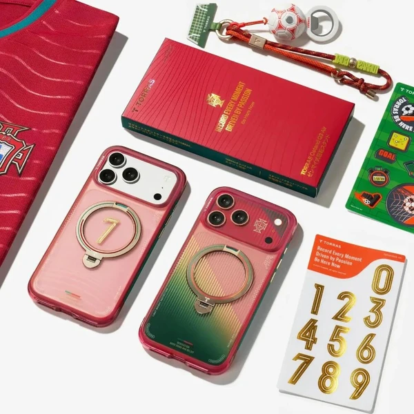 Torras Ostand Q3 Air World Cup Limited MagSafe kryt iPhone 17 Pro red - Puzdra - Obrázok d_67163dcbe345403db0da602cbd7151dd
