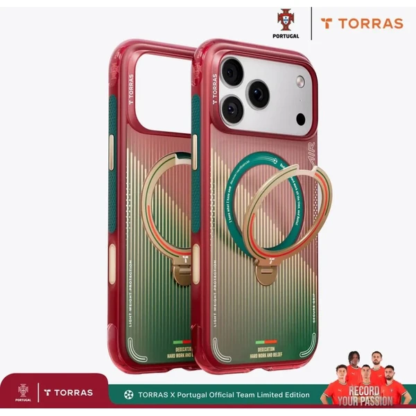 Torras Ostand Q3 Air World Cup Limited MagSafe kryt iPhone 17 Pro red & green - Puzdra - Obrázok d_74a66fe3dd824c22a5c9957e1f41d6c6