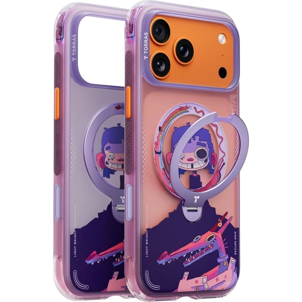 Torras Ostand Q3 Air Gawx Limited MagSafe kryt iPhone 17 Pro Neon night muse - Puzdra - Obrázok d_806047e1ba6941849718be79a2a25835