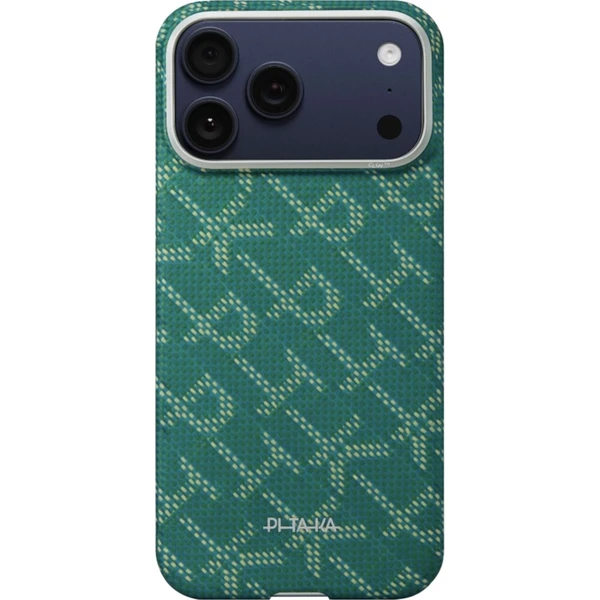 Pitaka Ultra-Slim Case MagSafe kryt iPhone 17 Pro Max Monogram Gold/Green - Puzdra - Obrázok d_9eac6bc3e18b48edb8cafddc68355ec7