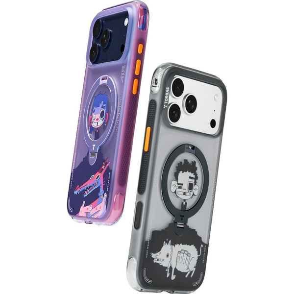 Torras Ostand Q3 Air Gawx Limited MagSafe kryt iPhone 17 Pro Neon night muse - Puzdra - Obrázok d_bd90d979c32247dc8ea742926dccd723