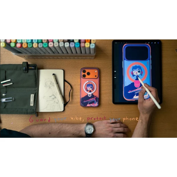 Torras Ostand Q3 Air Gawx Limited MagSafe kryt iPhone 17 Pro Max Neon night muse - Puzdra - Obrázok d_e534e831174144c5b9fcb7f9d68eee63