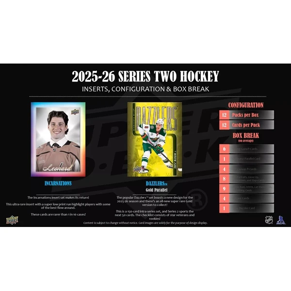 Hokejové karty 2025-26 Upper Deck Series 2 Hockey Hobby Box - Hokejové karty - Obrázok d_fc632a862a1047949117f4f0671dccb0