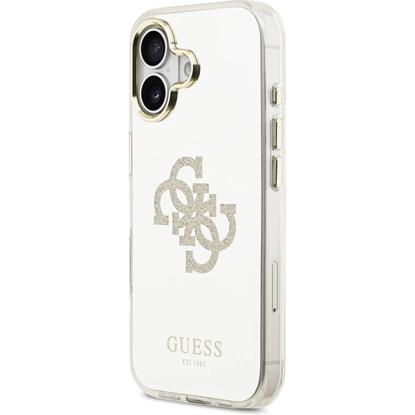 Guess PC/TPU Mirror 4G Glitter Logo MagSafe kryt iPhone 17 zlatý - Puzdra - Obrázok e0ab9fb5c06d4d96810b5f89d5ea4d61