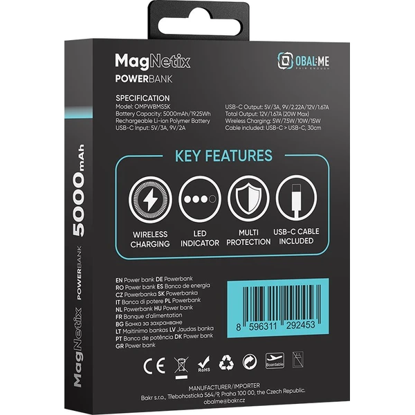 OBAL:ME MagNetix Powerbanka 5000mAh Čierna - Powerbanky - Obrázok e62e0bef9d5b469393f40d7f7536b6d7