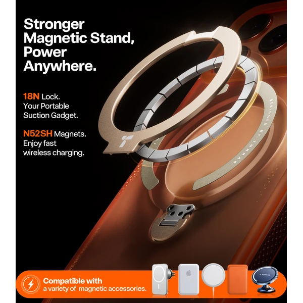 Torras Ostand Q3 Air MagSafe kryt iPhone 17 Pro horizon orange - Puzdra - Obrázok e75743b489af4892ad7c806f645cda7e