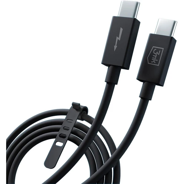 3mk Hyper ThunderBolt kábel USB-C/USB-C napájací kábel 240W 1m čierny - Káble a redukcie - Obrázok ebb3c2d4f0b94564a23676d8df56a6d3