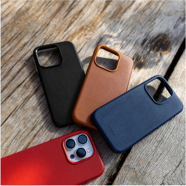 FIXED MagLeather kožený kryt s MagSafe Apple iPhone 16 Pro Max čierny - Puzdra - Obrázok edcf905e0dc24b358617d160f4c835ab